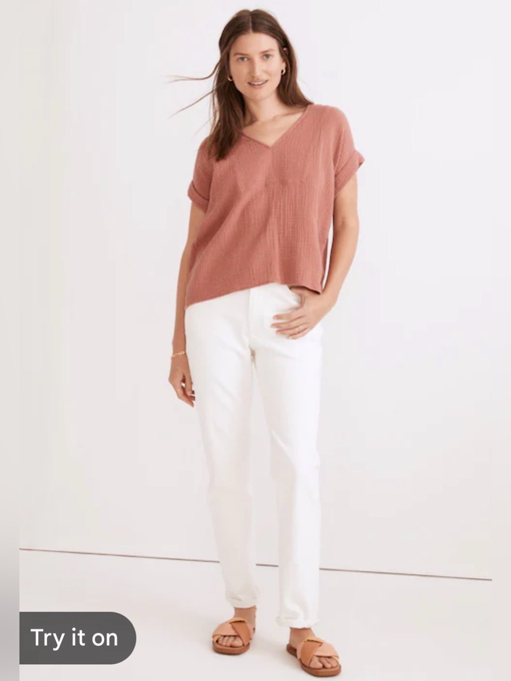 Madewell Lightspun Westing Shirt size small
